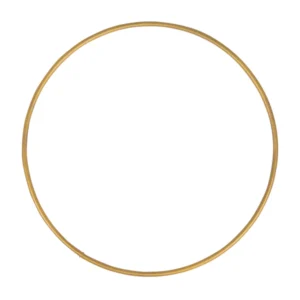 15 cm metallist rõngas, kuldne